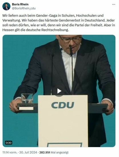 Tweet von Boris Rhein (CDU): 