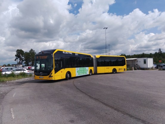 Flughafen-Shuttlebus Arlanda am Langzeitparking.