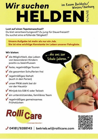 Flyer von Vineta RolliCare GmbH.