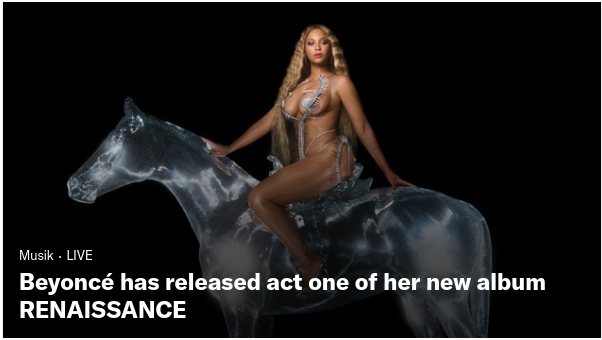 Beyonce on Horse.