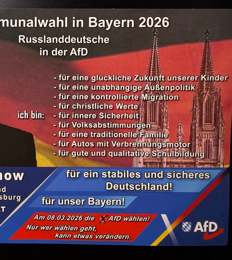 Wahlproramm AfD an Russlanddeutsche mit dümmlichen Argumenten
