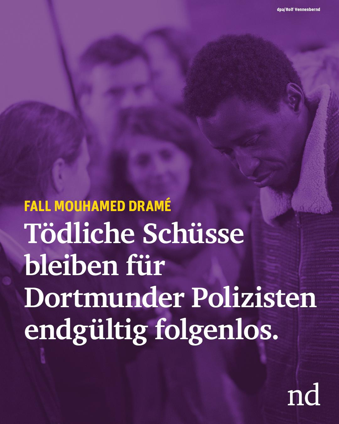 Fall Mouhamed Dramé: Tödliche Schüsse bleiben für Dortmunder Polizisten endgültig folgenlos.