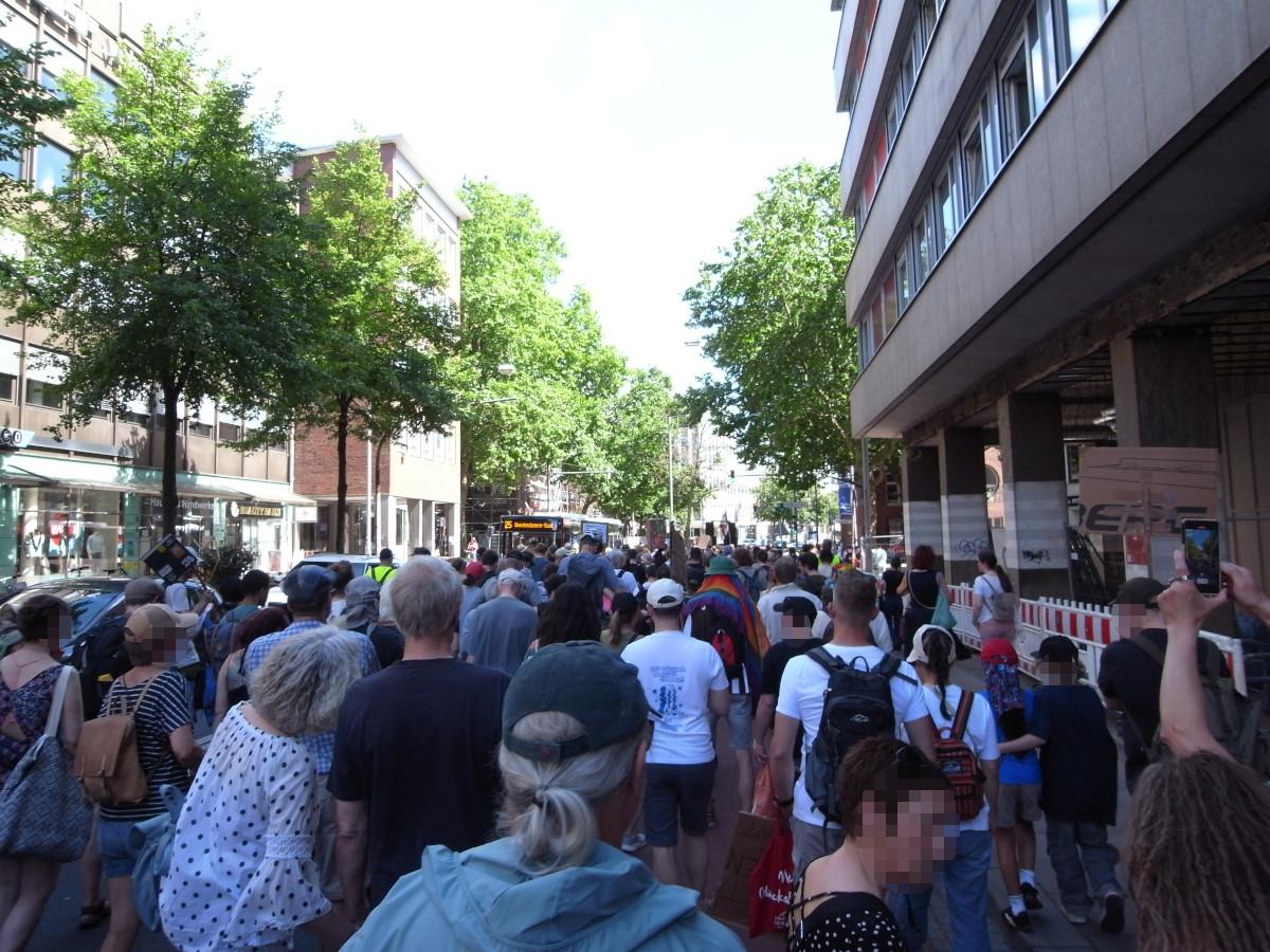 Demozug in der Martinistr