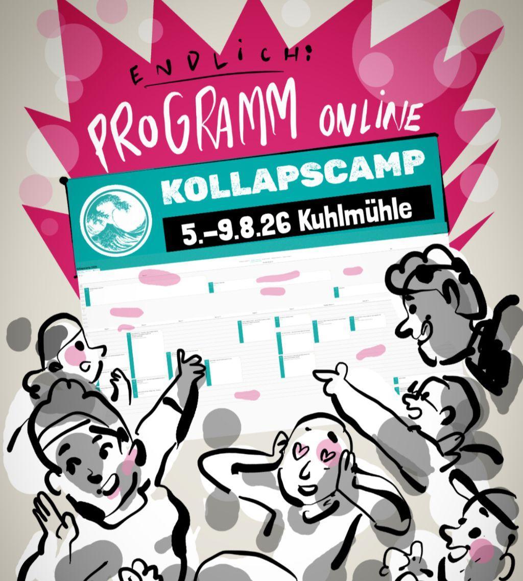 Flyer: Programm online, im aktuellen KC Look.